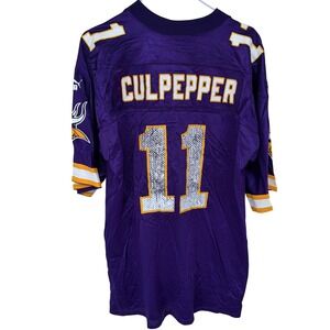 Daunte‎ Culpepper #11 Minnesota Vikings Football Jersey Large Puma Purple Nylon